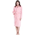 thumbnail image 1 of Womens Mens Fleece Robe Soft Plush Bathrobe Long Warm, 1 of 7