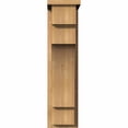 thumbnail image 2 of 7 1/2"W x 14"D x 30"H Mediterranean Smooth Corbel w/Backplate, Western Red Cedar, 2 of 9