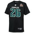 thumbnail image 2 of Youth  Nike Saquon Barkley Carbon Black Philadelphia Eagles Super Bowl LIX Patch Fashion Game Player Jersey, 2 of 3