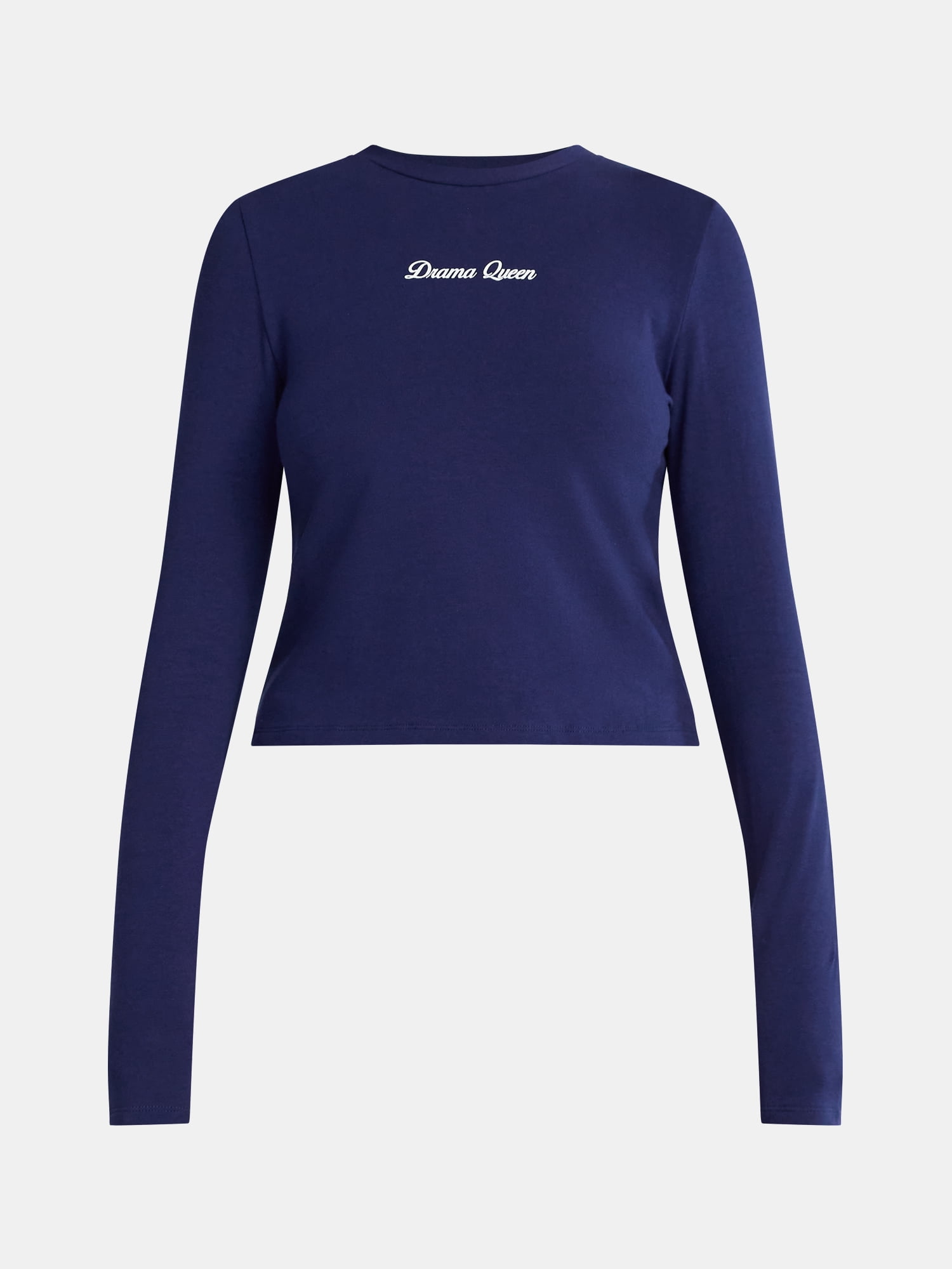No Boundaries Baby Tee with Long Sleeves, Women’s