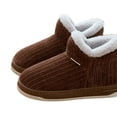 thumbnail image 3 of Booties Bootie Slippers para mujeres Lavas hombres Cómodos con el tobillo caliente anti-Slip al aire libre en interiores, 3 of 9