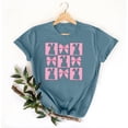 thumbnail image 4 of Easter T Shirt for Women Crew Neck Short Sleeve Happy Easter Bunny Spring Hunt Eggs Rabbit Coquette Bow Carrot Cute Pullover T-Shirt, 4 of 4