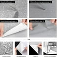 thumbnail image 6 of Triani 1 Roll Diamond Silver Glitter Wallpaper 3.9"x118" Self-Adhesive Wall Paper Decor Removable Waterproof White Glitter Vinyl Cardstock for Bedroom Living Room Walls, 6 of 7