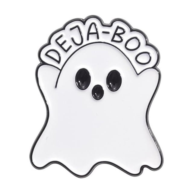 SGACAI GHYJPAJK Broche de esmalte lindo fantasma, alfileres de Halloween, alfileres de Halloween para mujeres/hombres, alfileres de esmalte de espíritu volador de calabaza de Boo de dibujos animado