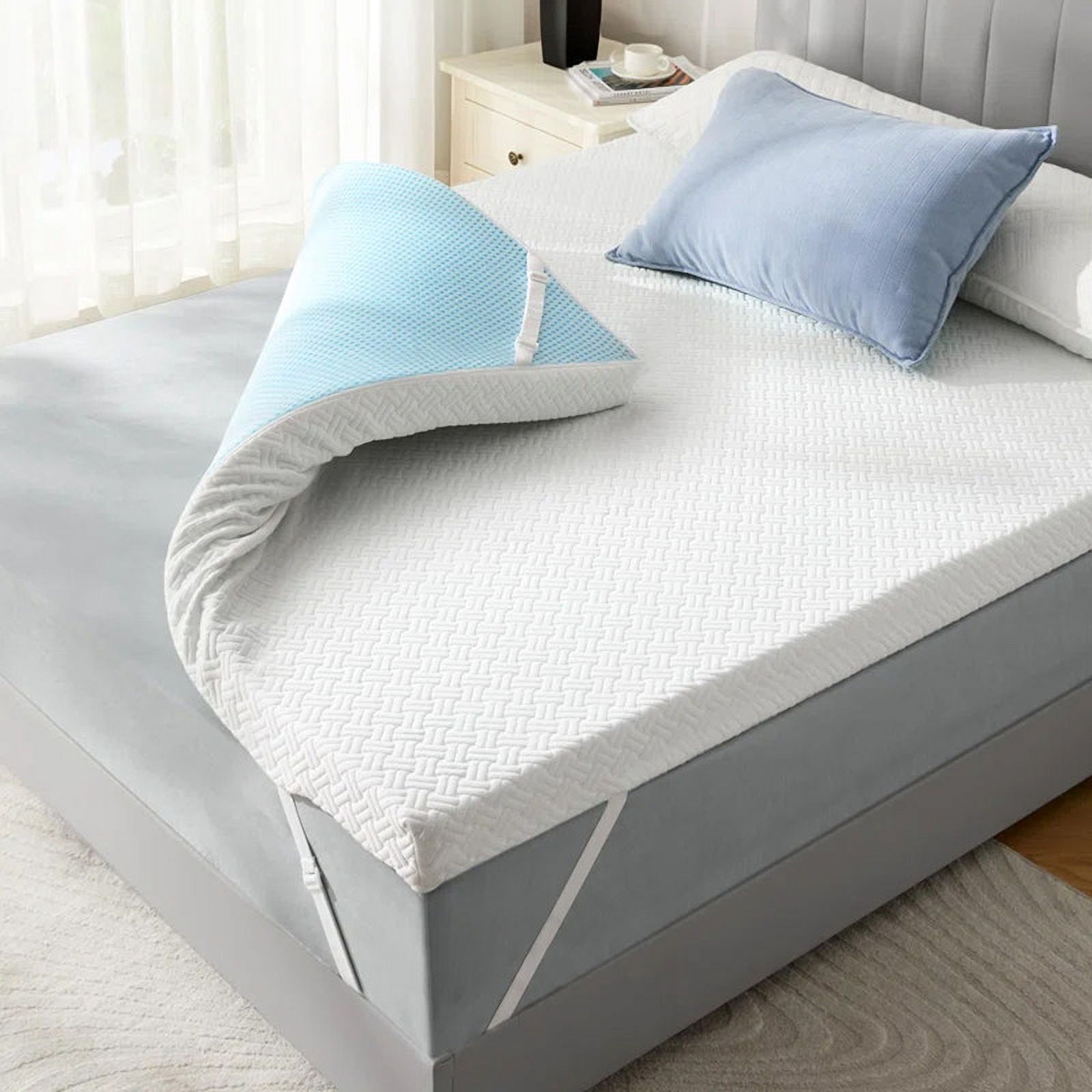 3 Inch Memory Foam Mattress Topper, Cooling Gel-Infused Bed Topper