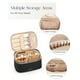thumbnail image 3 of Bolsa de maquillaje Prite de gran capacidad impermeable con asa negra, 3 of 7