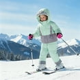 thumbnail image 2 of lnmuld Two Piece Girls Snow Suit Insulated Snowsuit All Weather Winter Coat Pants Outfit for Cold Size:3-4 Years, 2 of 4