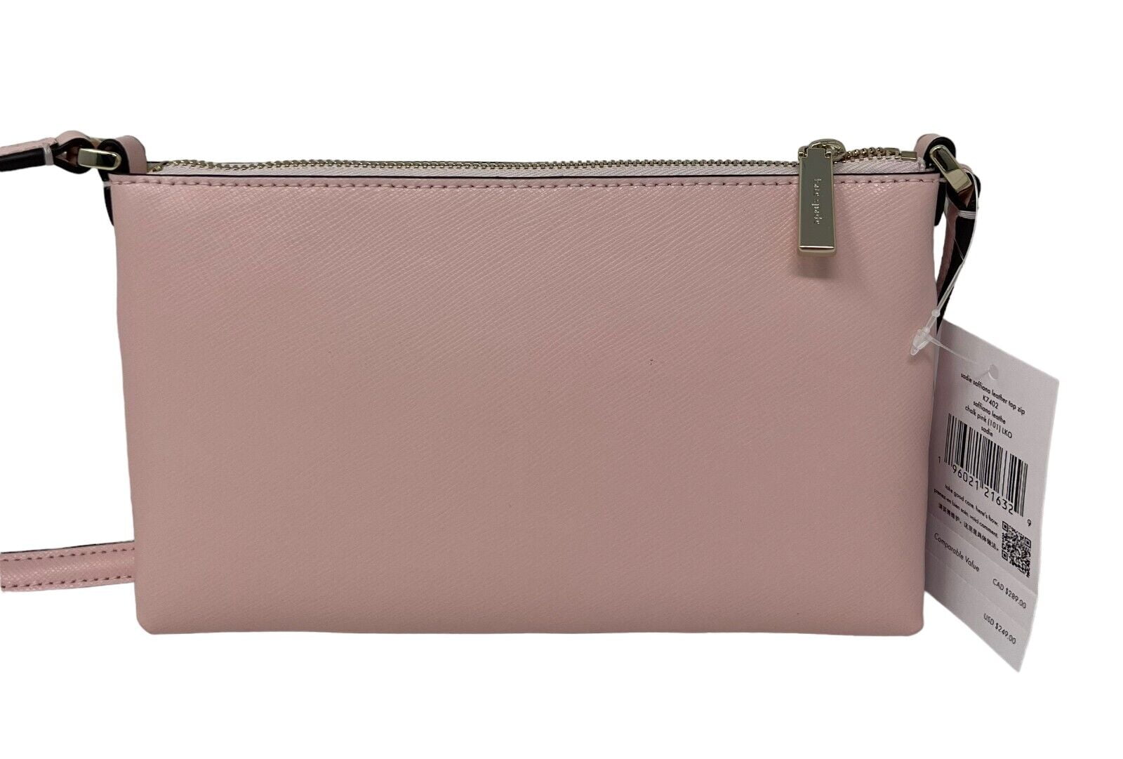 Kate Spade Sadie Saffiano Leather Top Zip Pink Crossbody Set Bag K7402 $249