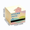 thumbnail image 4 of Sticky Note Box Pull Out Gradient Paper Dispenser Large Capacity Portable Organizer Tear Resistant Memo Case For Classroom Campus Daily Planner, 4 of 7