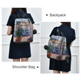 thumbnail image 4 of FORMRS Women's Travel Backpack Purse Anti-Theft Hidden Pockets Casual Shoulder Bag, Green Boat, 4 of 7