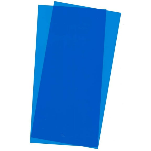 Evergreen Scale Models Blue Transparent Sheet 6X12X.010 2 pc EVG9902 Plastic Building Supplies