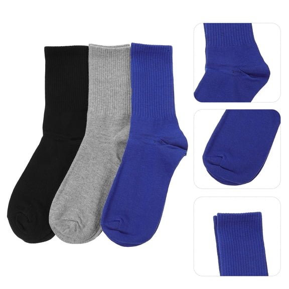 LOLIPPYY 3 Pairs of Breathable High Cut Socks for Cycling