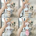 thumbnail image 4 of Plush Raccoon Keychain Ornament Lovely Pendants Keys Holder Backpack Handbag Charm Fashion Jewelry for Women, 4 of 9