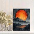 thumbnail image 2 of Qisvanset 12x16 Inch Bauhaus Sun Wave Canvas Wall Art, Geometric Abstract Mid Century Minimalist Home Decor, 2 of 8