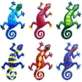 thumbnail image 3 of GRNSHTS 6 Pack Metal Gecko Wall Art Decor Inspirational Sculpture Hang Indoor Outdoor for Home Bedroom Living Room Office Garden 9 Inch, 3 of 9