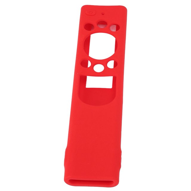 Couvercle de Protection en Silicone Anti-Chute, pour Contrôle à Distance de la Peau avec Cordon pour Équipement Électronique Rouge