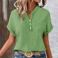 thumbnail image 4 of Womens 2025 Short Sleeve T-shirt Fashion Blouse Summer Top Shirt Loose Fit Vacation Casual Tops, 4 of 6