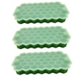 thumbnail image 1 of Bandejas para cubitos de hielo para congelador con tapa, 37 rejillas de silicona para moldes de cubitos de hielo pequeños, fácil de liberar, reutilizables en contenedores organizadores o cubos de, 1 of 5