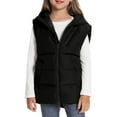 thumbnail image 4 of Coerni Boys Girls Puffer Vest with Hood Warm Sleeveless Winter Down Jacket Lightweight Zip Up Hooded Coat Puffy Quilted Vests, 4 of 7