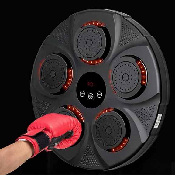 Annuodi Music Boxing Machine Wall Mounted Boxing Training Equipment with Bluetooth and Gloves USB Charging Punching Machine Fun Fighting Game for Home Stress Release Adults