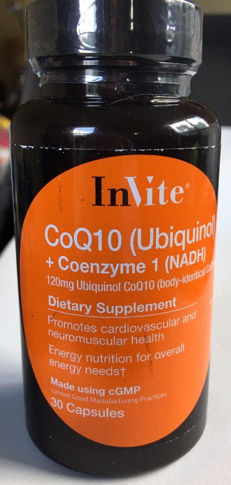 InVite Health CoQ10 Ubiquinol + Coenzyme 1 NADH
