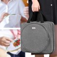 thumbnail image 4 of Bolsa de almacenamiento cuadrada LoDrid para proyectos bordados de nailon gris, 4 of 7