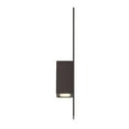 thumbnail image 4 of WAC Lighting Icon 20" 2-Light Aluminum Indoor and Outdoor Wall Light in Bronze, 4 of 5