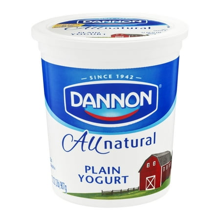 Brand Dannon Classic All Natural Whole Milk Yogurt Plain 32oz Quart ...