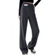 thumbnail image 1 of Gibobby pantalones de mezclilla afelpados mujer 2023 primavera y verano damas doble botón casual suelto arrastre recto traje pantalones (Gris, S), 1 of 5
