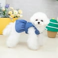 thumbnail image 5 of Daxin Dog Harness Dress,Summer Breathable Lightweight Denim Pet Clothes for Small Medium Girl Dogs Cats Accessories, 5 of 6