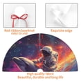 thumbnail image 4 of Picia Astronaut Dolphin Print Christmas Tree Skirt , Christmas Tree Skirt Ornaments for Merry Christmas Holiday Party Decorations Indoor Outdoor-30", 4 of 7