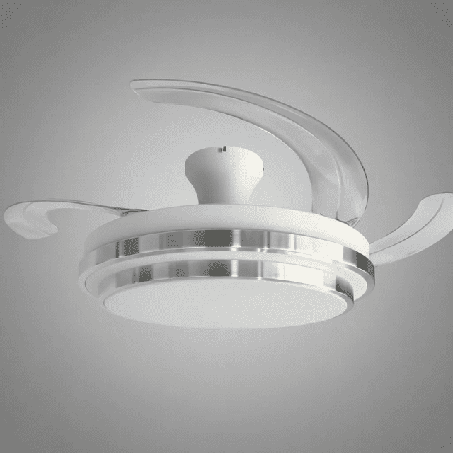 Ventilador De Techo Led 72w 3 Tonos Atenuable 6 Veloc Blanco