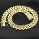 thumbnail image 1 of CHAO Cadena de eslabones cubanos para hombre, 50 mm, collar de eslabones cubanos de Miami helados, collares chapados en oro y plata, cadena de diamantes, cadena de oro, 1 of 5