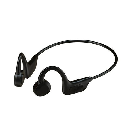 Open-Ear Stereo Running Bluetooth Headphones Air Conduction Quality Sound Wireless Outdoor Exercise Earphones for Jogging Running Hiking Cycling (Black)