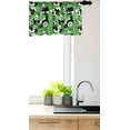 thumbnail image 3 of Ambesonne Soccer Window Valance, Funny Panda Hearts Stars, 54" X 12", Lime Green Black White, 3 of 3