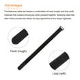 thumbnail image 4 of Uxcell Fastening Hook and Loop Cable Tie 17.7x0.9 Inch Reusable with Buckle Wire Strap for Cord Management Black 10Pcs, 4 of 5