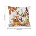 thumbnail image 2 of Autumn Decor Throw Pillow Covers, Rustic Fall Decor, Fall Couch Pillow Covers, Harvest Decor Thanksgiving Decorations, 18X18 Inch Linen Throw Pillow Covers 2 Pieces No Pillow, 2 of 7