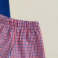thumbnail image 4 of TOWED22 Toddler Baby Boy 4th of July Outfit American Flag Embroidered Short Sleeve T-shirts Striped Shorts Summer Clothing(Blue,12-18 M), 4 of 6