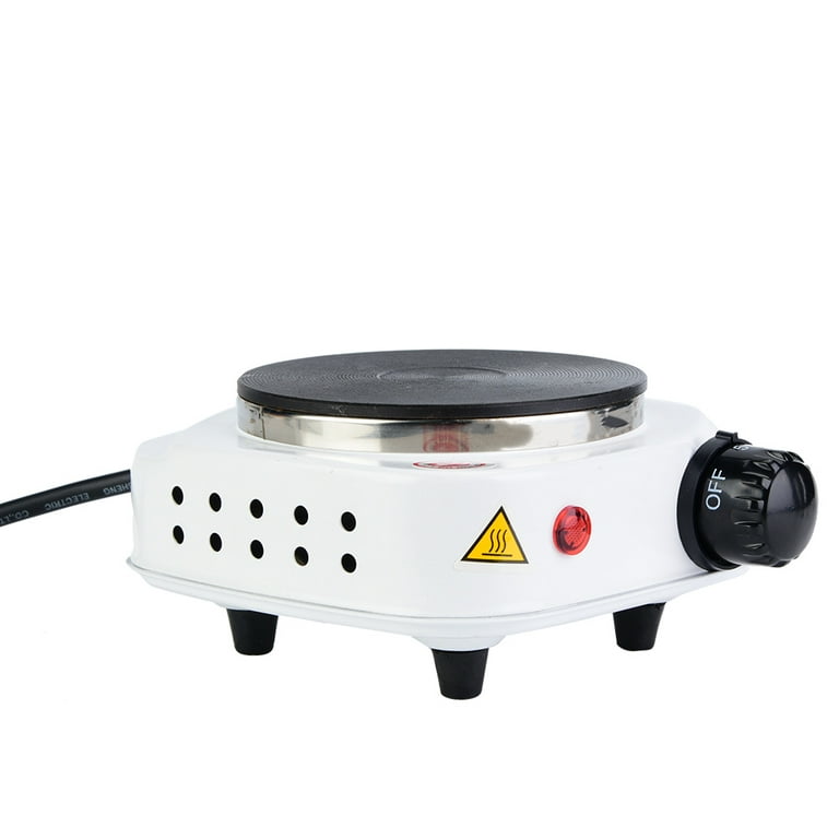Red 500W Mini Portable Electric Stove, Coffee Warmer, Household