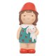 thumbnail image 1 of Figuras de niña de sombrero rojo en miniatura de resina pintadas a mano, adorno para jardín, casa de muñecas F, 1 of 9