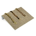 thumbnail image 2 of Wide Burlap Bracelet Ramp Jewelry Display, 2 of 2