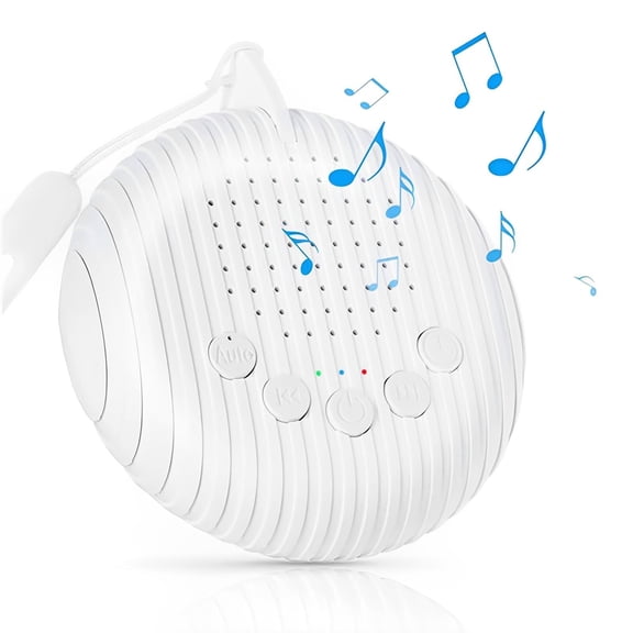 Fixdono Portable White Noise Sound Machine w/ Charging Cable for Adults, Baby, White