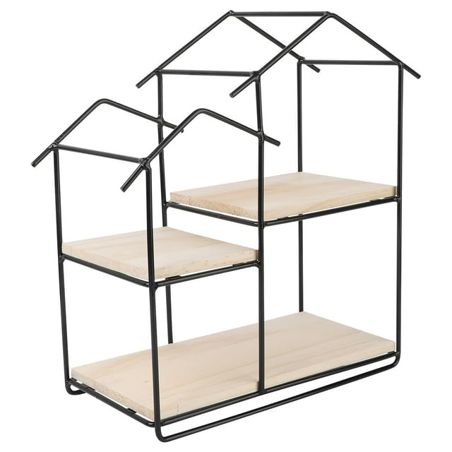 FONDOTIN 1Set Wall Shelf Wall Storage Solid Wood for Recipients