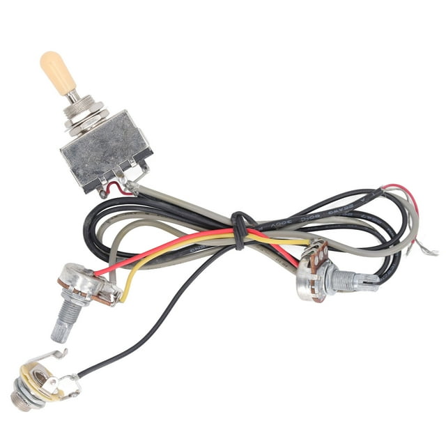 Electric Guitar Wiring Harness, Widely Compatible Metal Prewired Electric Guitar Wiring Accessory For Replacement