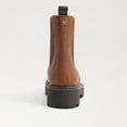 thumbnail image 5 of Sam Edelman Laguna Tawny Brown Rounded Toe Pull On Chelsea Ankle Combat Boots (Tawny Brown, 6), 5 of 6