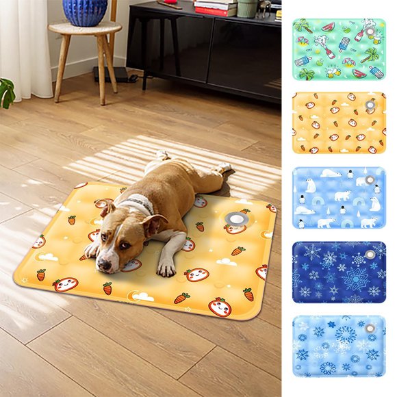 Xihbxyly Cojín de Gel de Verano, Tecnología de Refrigeración Water-Pad, Tela Suave y Resistente Al Desgarro, Cama Refrescante para Mascotas, Disipación de Calor para Dormitorios o Exteriores, Fácil d
