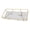White, variant on BOKYAN Bathroom Vanity Tray Modern Stylish Anti Slip Kitchen Sink Countertop Storage Organizer Iron Glass Frame Removable Cosmetic Display Plate, Black Color, Large Size (12.2 inches / 31.0 cm Width)