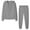 Gray, variant on Loungewear Sets for Women 2 Piece Fashion Women's Fall Winter Casual Sports V-Neck Leopard Print Long Sleeve Pocket Zippered Sweatshirts Hoodie Set