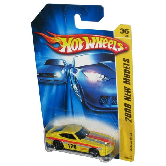 Hot Wheels 2006 New Models 36/38 Yellow Datsun 240Z Toy Car 036/223