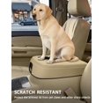 thumbnail image 6 of Center Console Cover for 2007-2014 Silverado Tahoe Suburban Avalanche Sierra Yukon, Leather Arm Rest Lid Protector Cover for Truck, Floor Console Bucket Seat Cover, Beige, 6 of 6